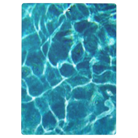 Sparkly Blue Pool Water Klembord (Achterkant)