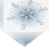 Sparkly Blue Snowflakes Tafelkleed (Gekanteld)