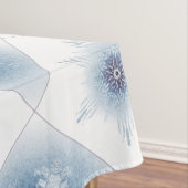 Sparkly Blue Snowflakes Tafelkleed (Voorbeeld)
