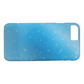 Sparkly Blue Violet en Silver Stars Case-Mate iPhone Case (Achterkant (Horizontaal))