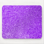 Sparkly Bokeh Faux Violet Paars Glitter Muismat (Voorkant)