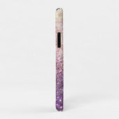 Sparkly bokeh glitter roze paarse amore liefde Case-Mate iPhone case (Achterkant/rechts)