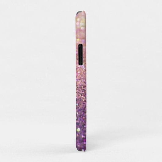 Sparkly bokeh glitter roze paarse Case-Mate iPhone case (Achterkant/rechts)