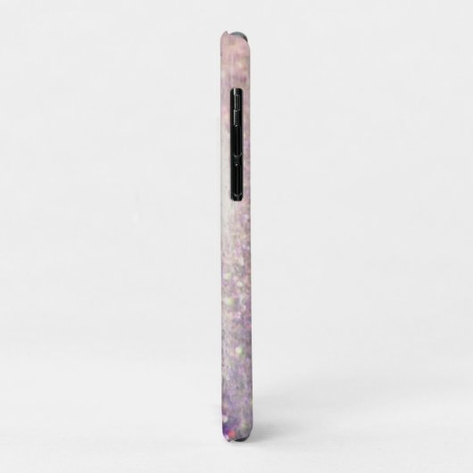 Sparkly bokeh glitter roze paarse Case-Mate iPhone case (Achterkant/links)
