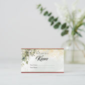 Sparkly Botanical Hoeveel Kisses Bridal Enclosure Informatiekaartje (Staand voorkant)