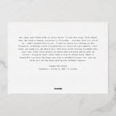 Sparkly Bubbly Script Merry Holiday Folie Kaart (Achterkant)