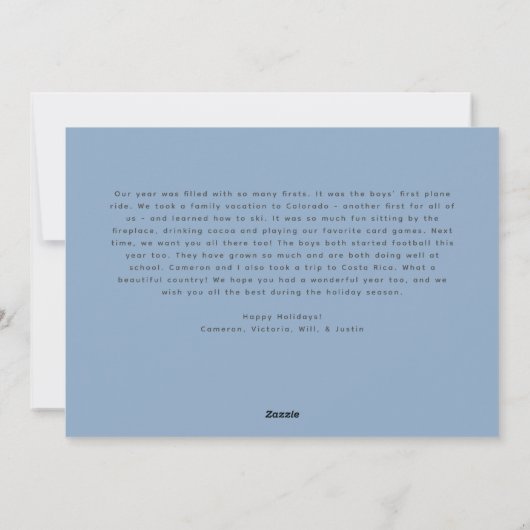 Sparkly Bubbly Script Merry Holiday fotokaart Feestdagenkaart (Achterkant)