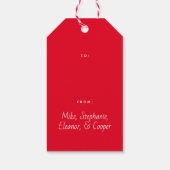 Sparkly Bubbly Script Vrolijke vakantie Cadeaulabel (Achterkant)