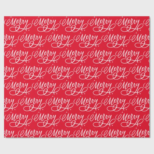 Sparkly Bubbly Script Vrolijke vakantie Cadeaupapier (Vlak)