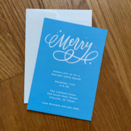 Sparkly Bubbly Script Vrolijke vakantie Kaart
