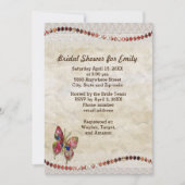 Sparkly Butterfly, kant en Vrijgezellenfeest Kaart (Voorkant)