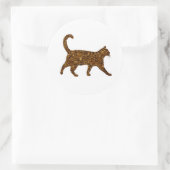 Sparkly Cat Ronde Sticker (Tas)