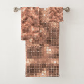 Sparkly Champagne Gold Luxury Sparkle Girly Bad Handdoek (Insitu)