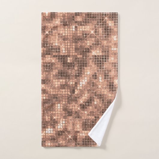 Sparkly Champagne Gold Luxury Sparkle Girly Bad Handdoek (Handdoek)