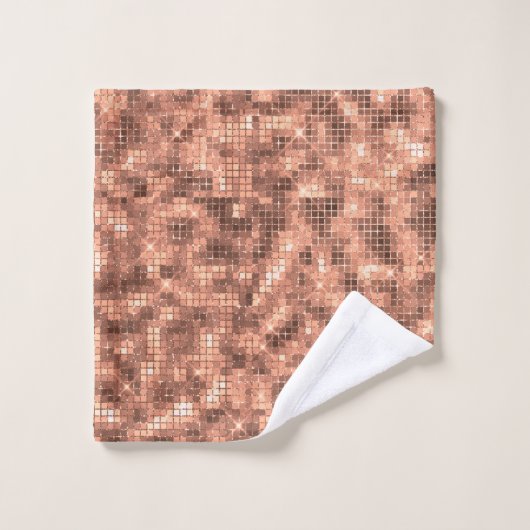 Sparkly Champagne Gold Luxury Sparkle Girly Bad Handdoek (Wasdoekje)