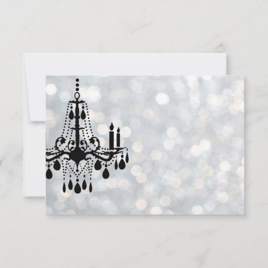 Sparkly Chandelier RSVP (Achterkant)