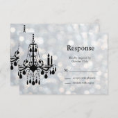 Sparkly Chandelier RSVP (Voorkant / Achterkant)