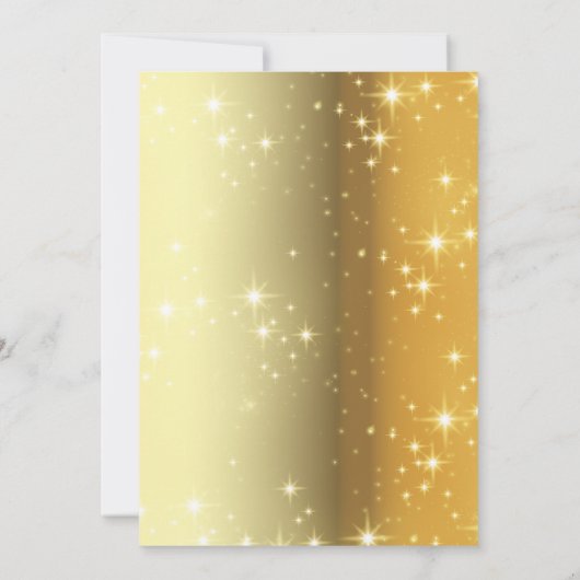 Sparkly Chic Goud Metallic Foto Graduation Party Kaart (Achterkant)