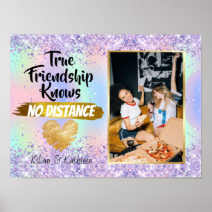 Sparkly Chic onderweg weg Friendship Distance Foto Poster