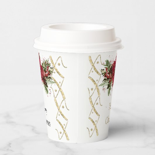 Sparkly Christmas Paper Cup Papieren Bekers (Rechts)