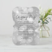 Sparkly Christmas Party Kaart (Staand voorkant)