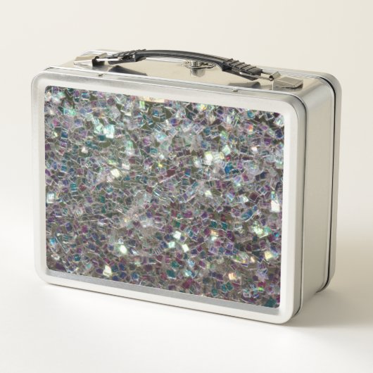 Sparkly Colorful Silver Mosaic Monogram (Achterkant)