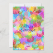 Sparkly Colorful Simple Christmas Dinner Party  Kaart (Achterkant)