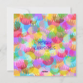 Sparkly Colorful Simple Christmas Dinner Party  Kaart (Achterkant)