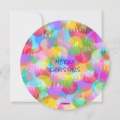 Sparkly Colorful Simple Christmas Dinner Party Kaart (Achterkant)