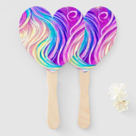 Sparkly Colorful Swirly Pattern Handwaaier