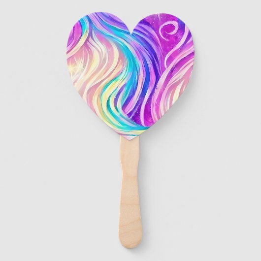 Sparkly Colorful Swirly Pattern Handwaaier (Voorkant)