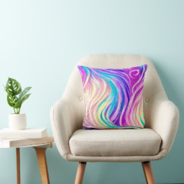 Sparkly Colorful Swirly Pattern Kussen