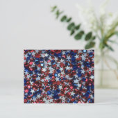 Sparkly Confetti Stars Briefkaart (Staand voorkant)