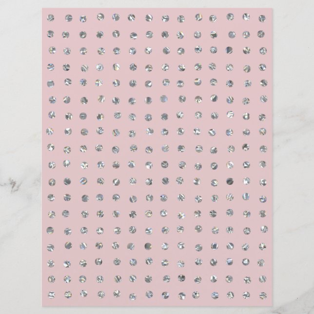 Sparkly Crystal Glitter Stippen Scrapbook Paper (Voorkant)