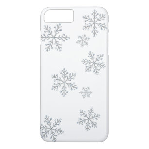 Sparkly Crystal Snowflakes iPhone 7 Case-Mate iPhone Case