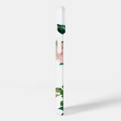 Sparkly Custom Roze Rozen Diamanten Monogram Case-Mate iPhone Case (Achterkant / Rechts)