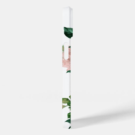 Sparkly Custom Roze Rozen Diamanten Monogram Case-Mate iPhone Case (Achterkant / Rechts)