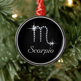 Sparkly Diamond Scorpio Metalen Ornament