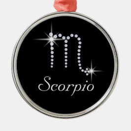 Sparkly Diamond Scorpio Metalen Ornament