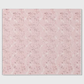 Sparkly Diamonds Blush Pearl Powder Pink Rose VIP Cadeaupapier (Vlak)