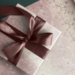 Sparkly Diamonds Blush Pearl Silver Pink Gold Cadeaupapier