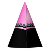Sparkly Diamonds & Pink Bow Vrijgezellenfeest Feesthoedjes (Achterkant)