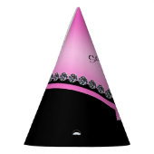 Sparkly Diamonds & Pink Bow Vrijgezellenfeest Feesthoedjes (Links)