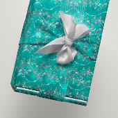Sparkly Diamonds Silver Grey Blauwgroen Tiffany Gl Cadeaupapier