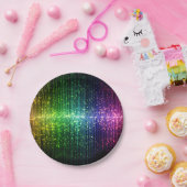 Sparkly Disco Tinsel Papieren Bordje (Feest)