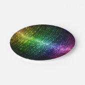 Sparkly Disco Tinsel Papieren Bordje (Gekanteld)