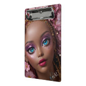 Sparkly Doll Glitter en Bloemen Mini Klembord (Angled2)