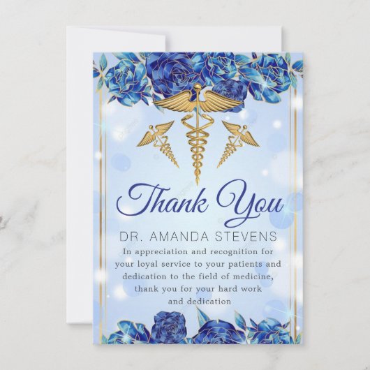 Sparkly Elegant Doctor | Verpleegkundige bedankt k (Voorkant)
