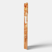 Sparkly elegante sinaasappel bamboe houtprint Mono Case-Mate iPhone Case (Achterkant / Rechts)