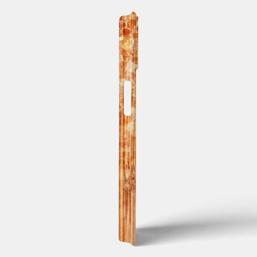 Sparkly elegante sinaasappel bamboe houtprint Mono Case-Mate iPhone Case (Achterkant / Rechts)